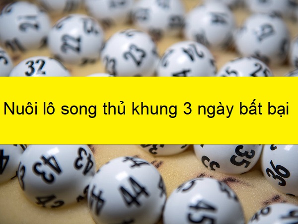 Nuôi lô <strong>song thủ khung 3 ngày</strong>