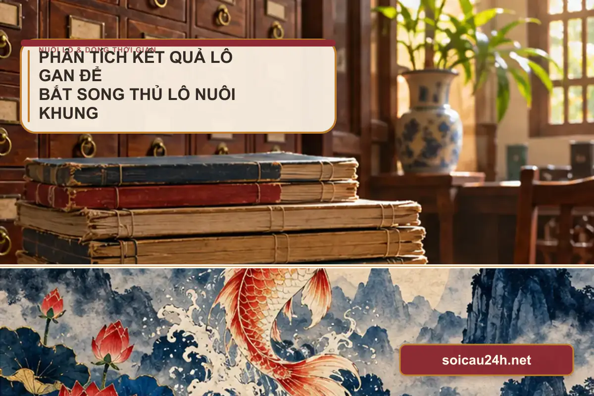 Sơ đồ minh họa phân tích kết quả lô gan để bắt song thủ lô nuôi khung 2 ngày.
