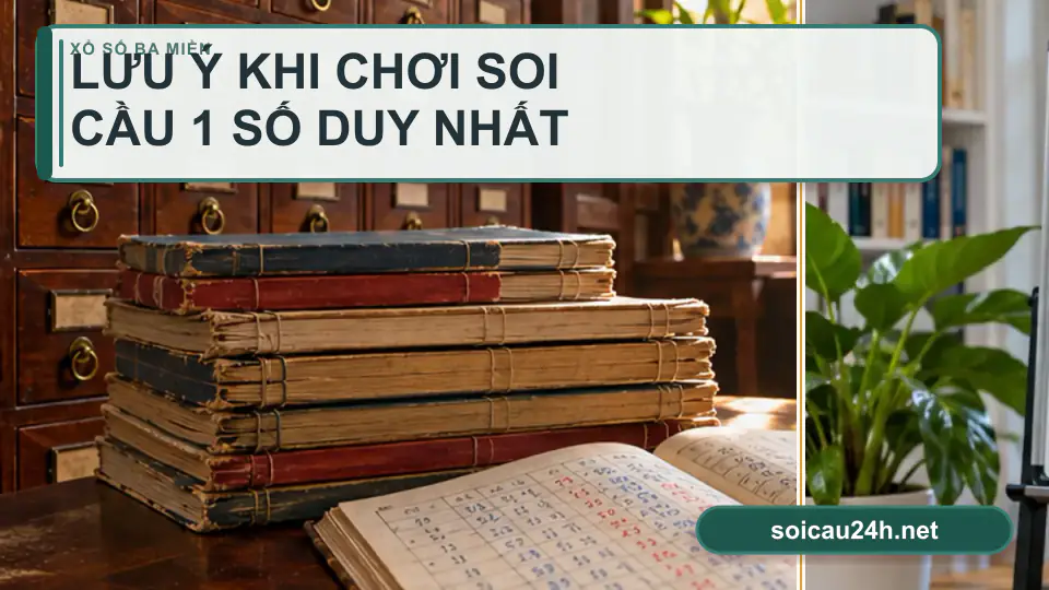 Minh họa minh họa lưu ý khi chơi soi cầu 1 số duy nhất.