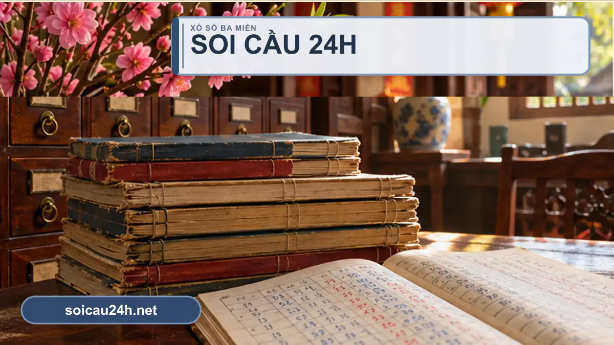 Minh họa soi cầu 24h theo phong cách xổ số Việt Nam.