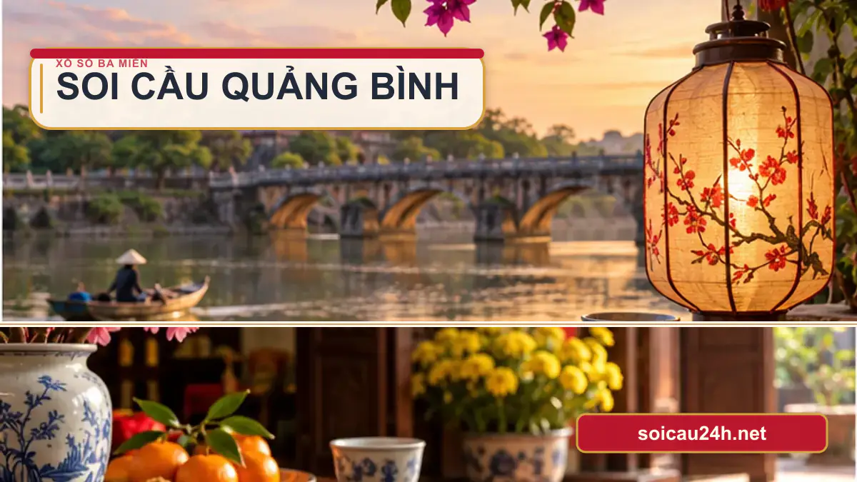 Minh họa dự đoán XSQB - Soi cầu xổ số Quảng Bình theo phong cách xổ số Việt Nam.