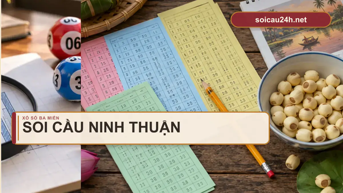 Minh họa dự đoán XSNT - Soi cầu xổ số Ninh Thuận theo phong cách xổ số Việt Nam.