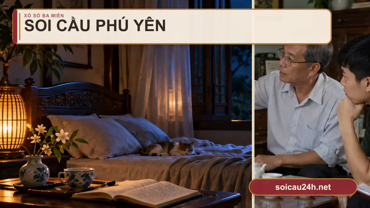 Minh họa dự đoán XSPY - Soi cầu xổ số Phú Yên theo phong cách xổ số Việt Nam.