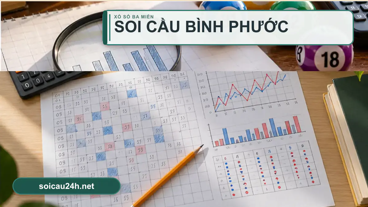 Minh họa dự đoán XSBP - Soi cầu xổ số Bình Phước theo phong cách xổ số Việt Nam.