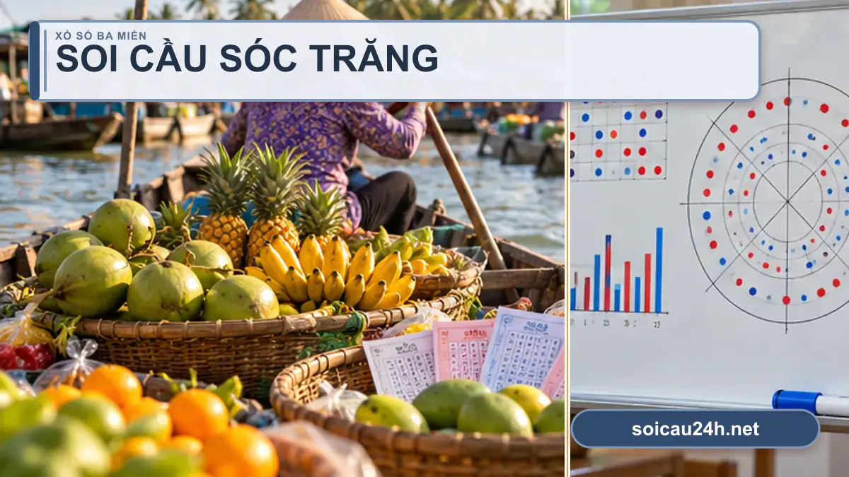 Minh họa dự đoán XSST - Soi cầu xổ số Sóc Trăng theo phong cách xổ số Việt Nam.