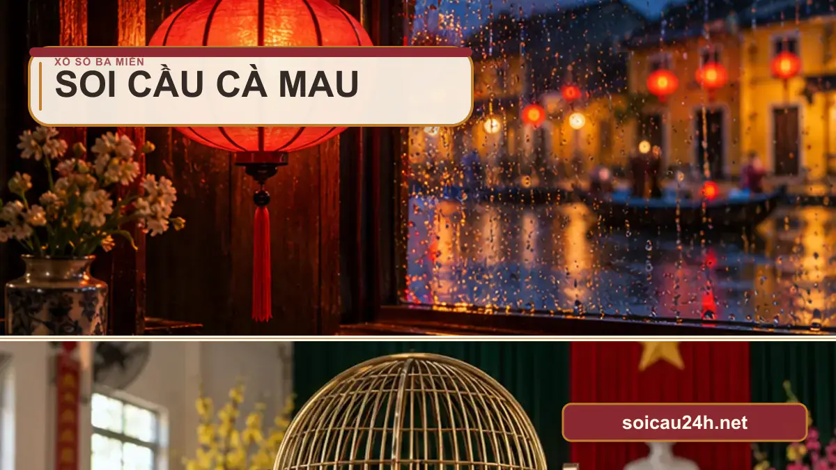 Minh họa dự đoán XSCM - Soi cầu xổ số Cà Mau theo phong cách xổ số Việt Nam.