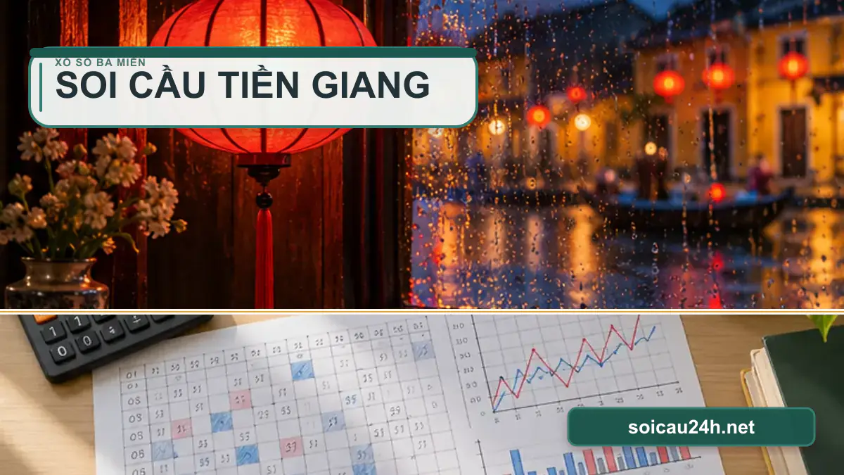 Minh họa dự đoán XSTG - Soi cầu xổ số Tiền Giang theo phong cách xổ số Việt Nam.