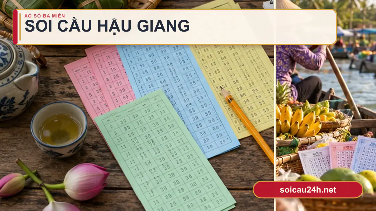 Minh họa dự đoán XSHG - Soi cầu xổ số Hậu Giang theo phong cách xổ số Việt Nam.