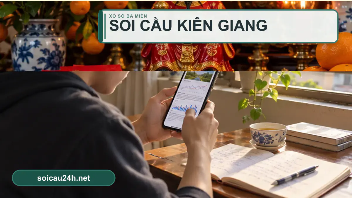 Minh họa dự đoán XSKG - Soi cầu xổ số Kiên Giang theo phong cách xổ số Việt Nam.
