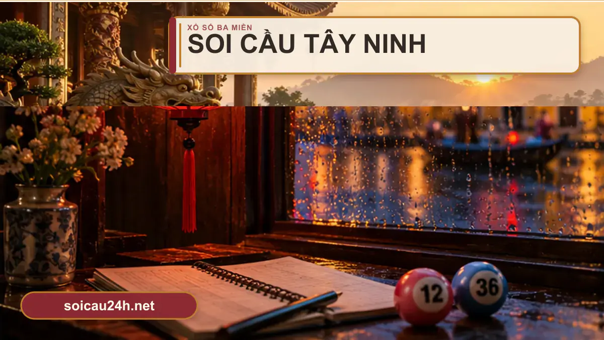 Minh họa dự đoán XSTN - Soi cầu xổ số Tây Ninh theo phong cách xổ số Việt Nam.