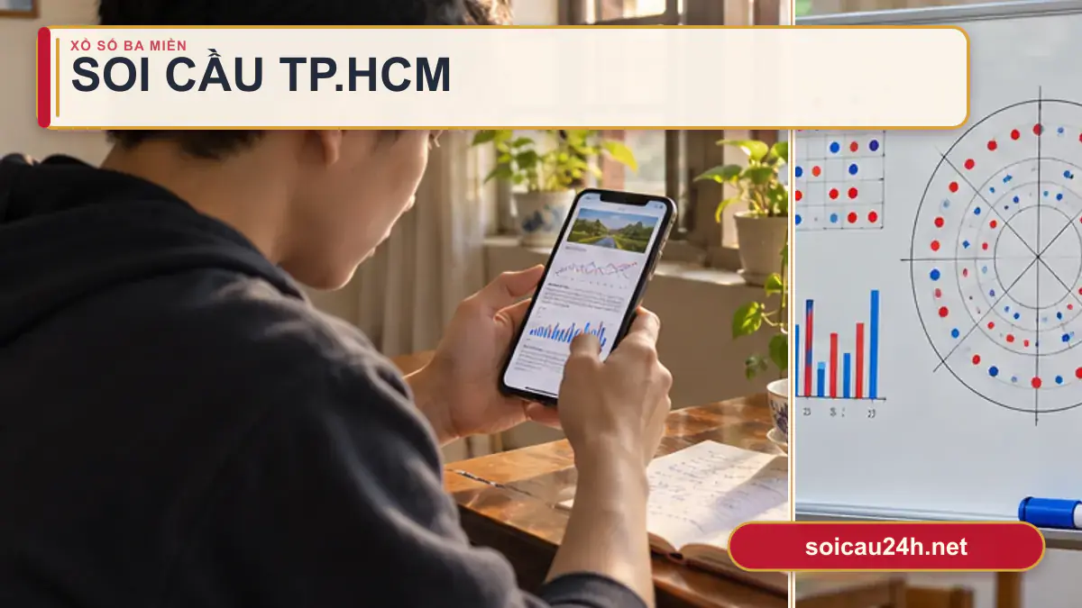 Minh họa dự đoán XSHCM - Soi cầu xổ số TP.HCM theo phong cách xổ số Việt Nam.