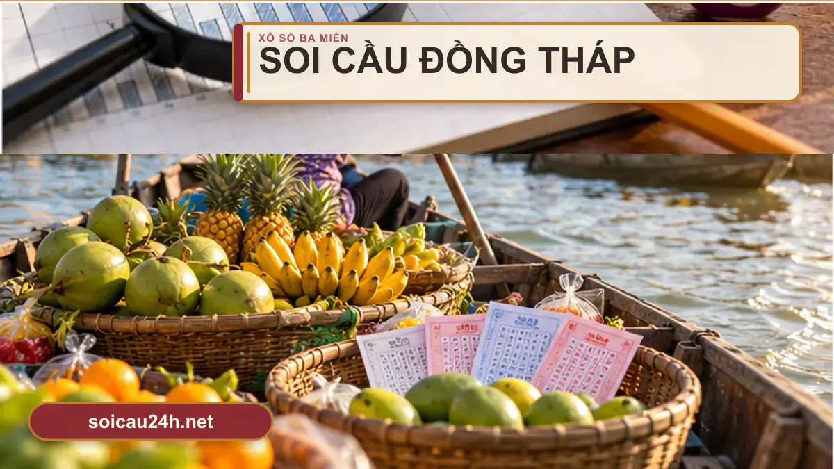 Minh họa dự đoán XSDT - Soi cầu xổ số Đồng Tháp theo phong cách xổ số Việt Nam.