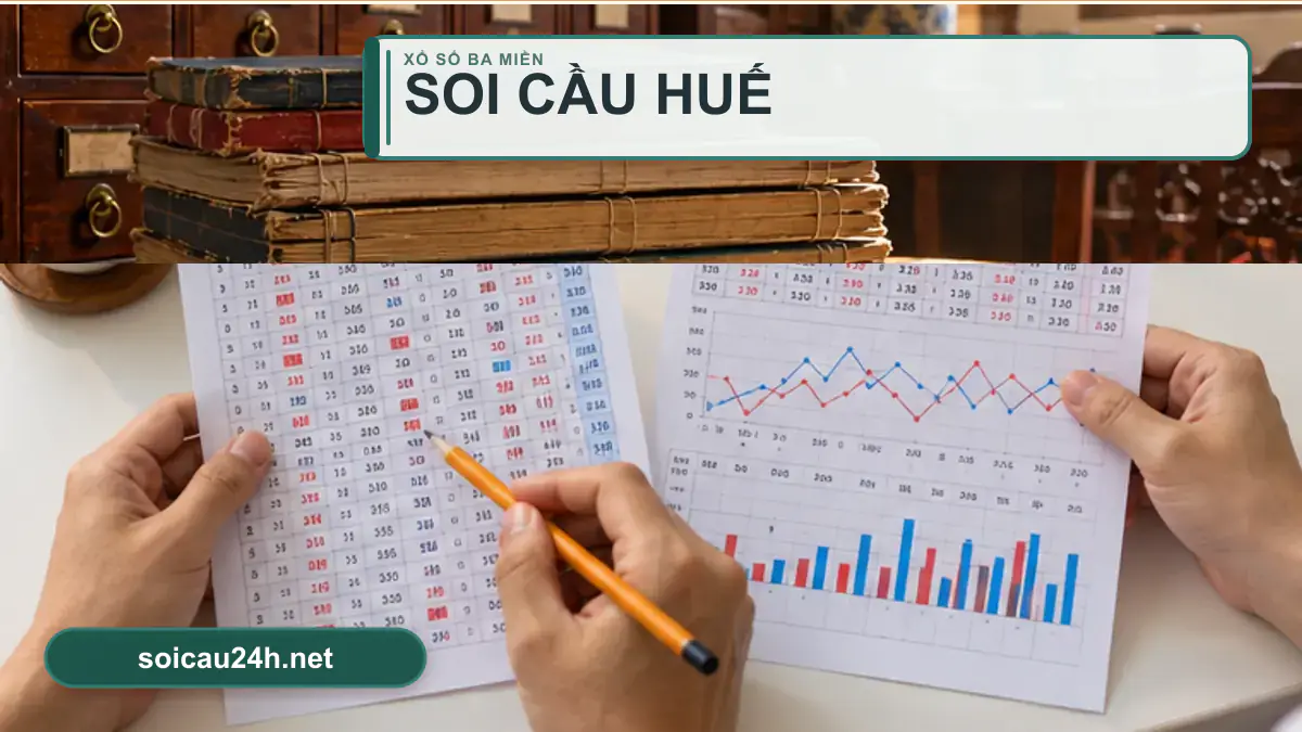 Minh họa dự đoán XSTTH - Soi cầu xổ số Huế theo phong cách xổ số Việt Nam.