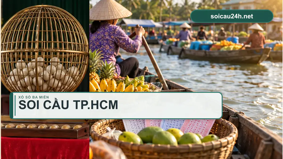 Minh họa dự đoán XSHCM - Soi cầu xổ số TP.HCM theo phong cách xổ số Việt Nam.