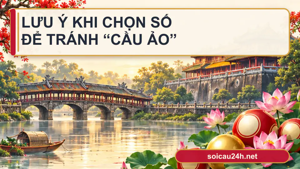 Minh họa minh họa lưu ý khi chọn số để tránh “cầu ảo”.
