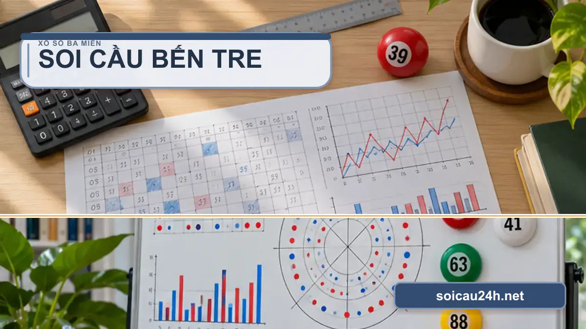 Minh họa dự đoán XSBTR - Soi cầu xổ số Bến Tre theo phong cách xổ số Việt Nam.