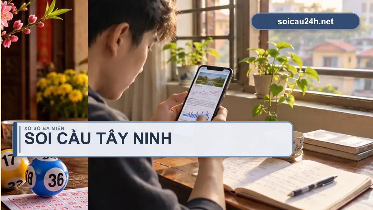 Minh họa dự đoán XSTN - Soi cầu xổ số Tây Ninh theo phong cách xổ số Việt Nam.