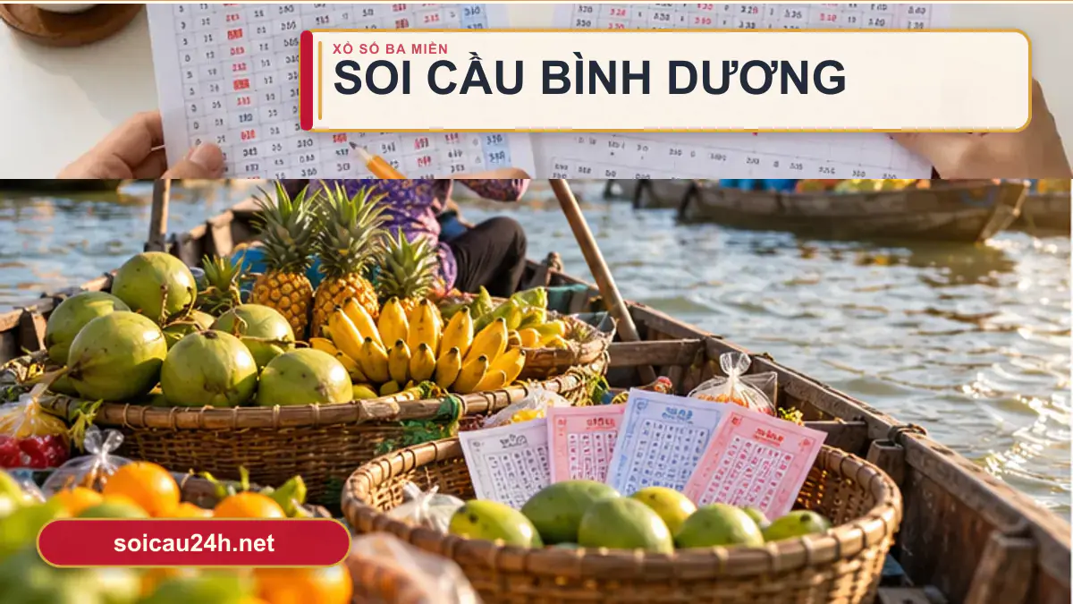 Minh họa dự đoán XSBD - Soi cầu xổ số Bình Dương theo phong cách xổ số Việt Nam.