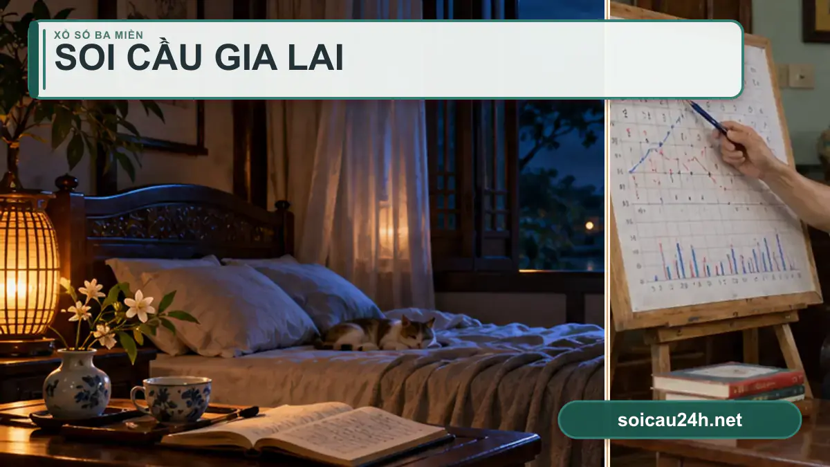 Minh họa dự đoán XSGL - Soi cầu xổ số Gia Lai theo phong cách xổ số Việt Nam.