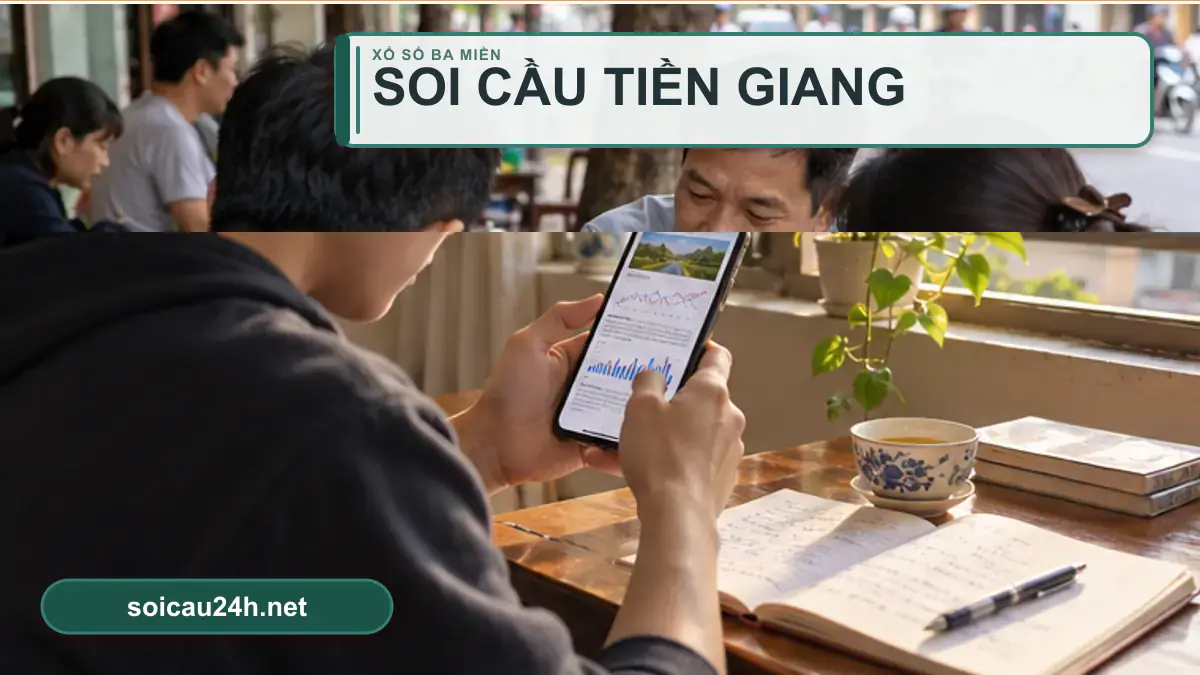 Minh họa dự đoán XSTG - Soi cầu xổ số Tiền Giang theo phong cách xổ số Việt Nam.