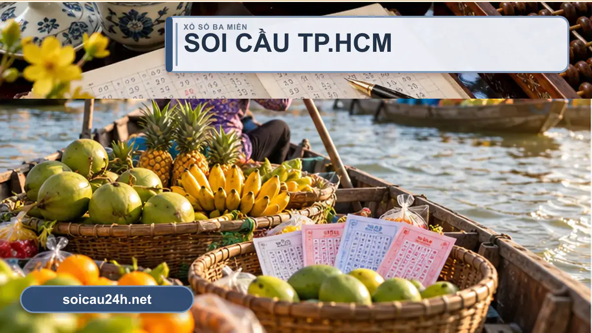 Minh họa dự đoán XSHCM - Soi cầu xổ số TP.HCM theo phong cách xổ số Việt Nam.