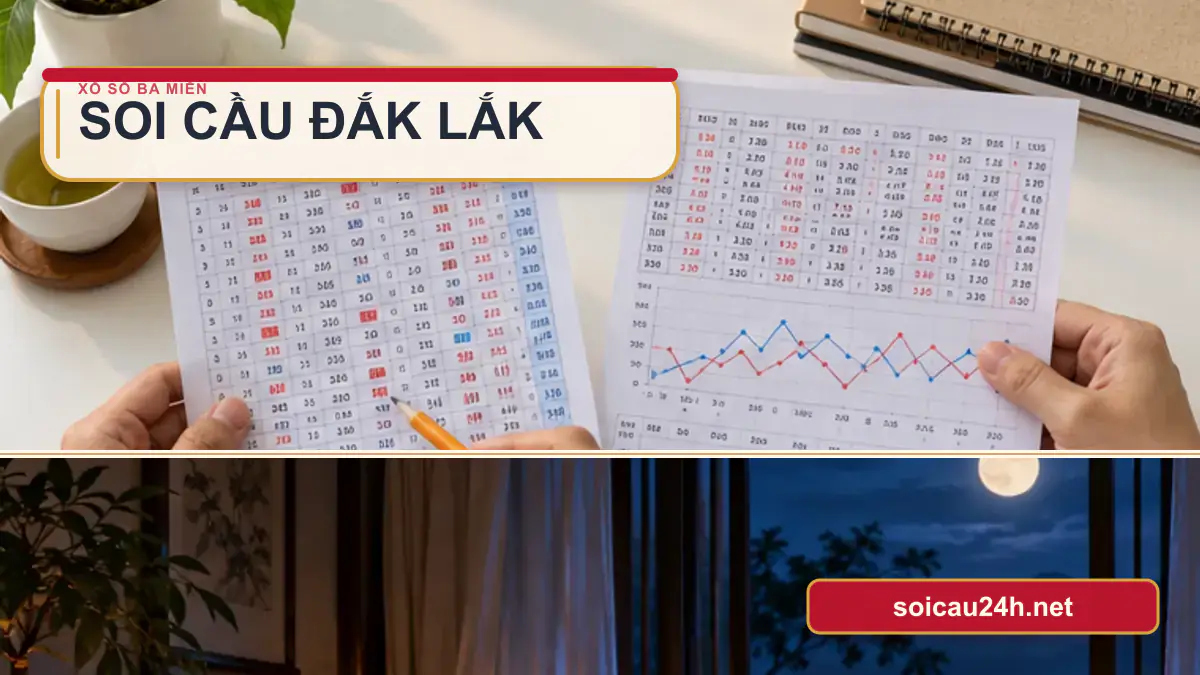 Minh họa dự đoán XSDLK - Soi cầu xổ số Đắk Lắk theo phong cách xổ số Việt Nam.