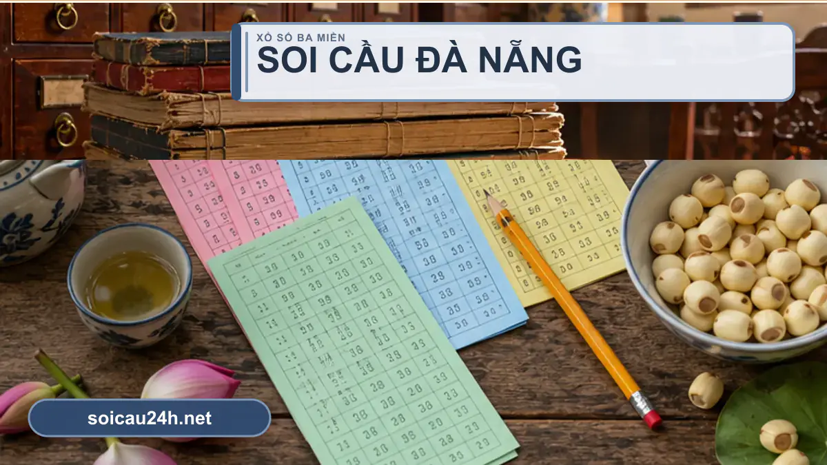 Minh họa dự đoán XSDN - Soi cầu xổ số Đà Nẵng theo phong cách xổ số Việt Nam.
