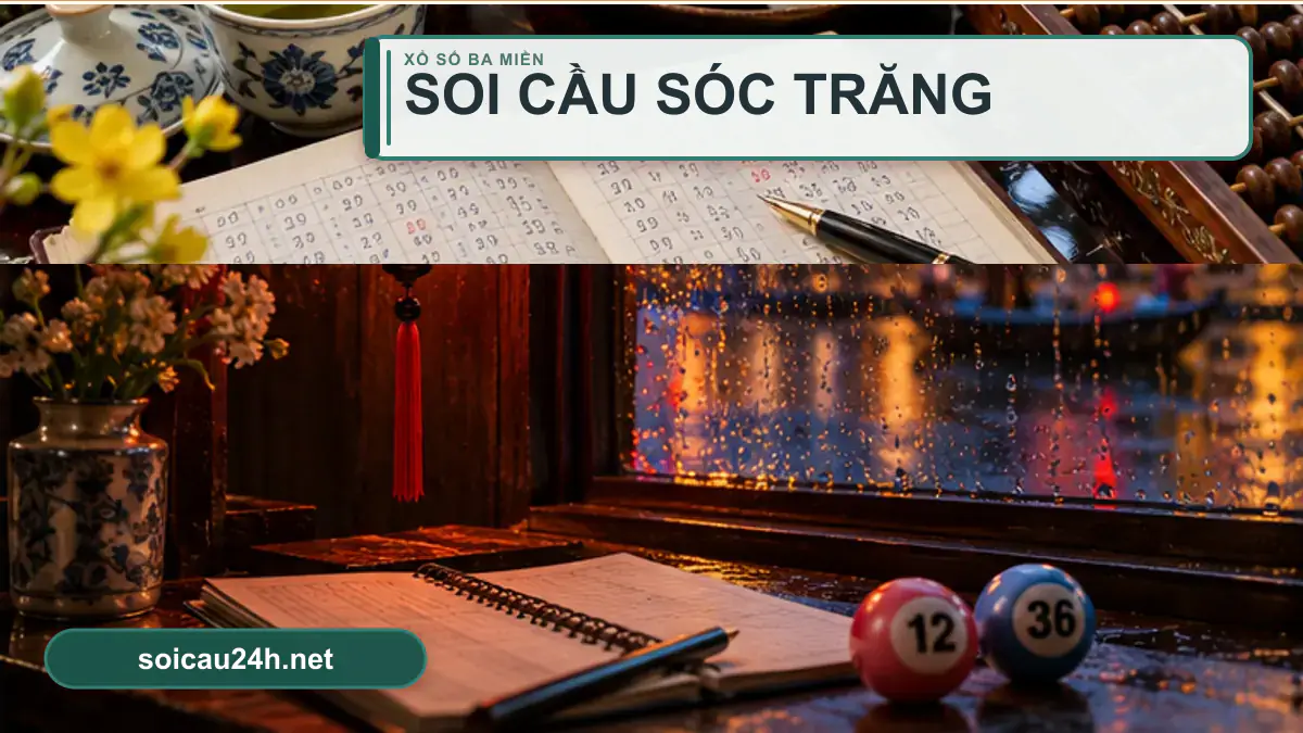 Minh họa dự đoán XSST - Soi cầu xổ số Sóc Trăng theo phong cách xổ số Việt Nam.
