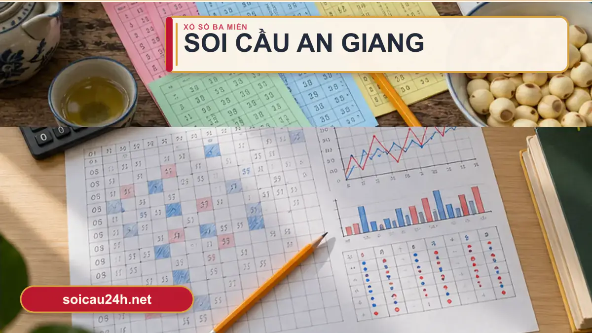 Minh họa dự đoán XSAG - Soi cầu xổ số An Giang theo phong cách xổ số Việt Nam.