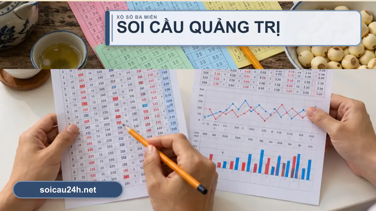 Minh họa dự đoán XSQT - Soi cầu xổ số Quảng Trị theo phong cách xổ số Việt Nam.