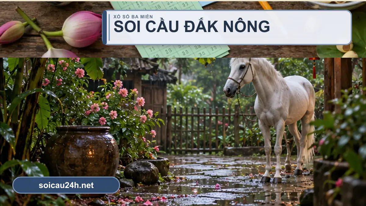 Minh họa dự đoán XSDNO - Soi cầu xổ số Đắk Nông theo phong cách xổ số Việt Nam.
