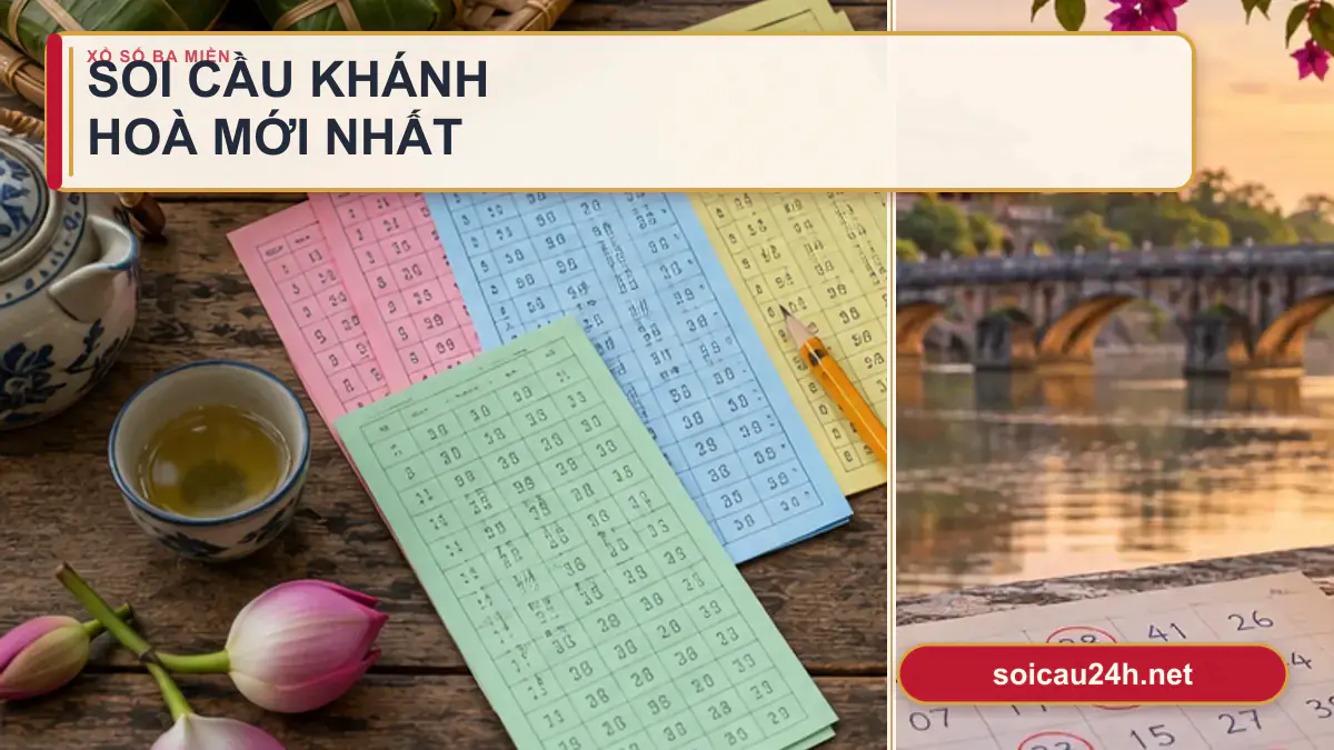 Minh họa dự đoán XSKH - Soi cầu xổ số Khánh Hoà mới nhất theo phong cách xổ số Việt Nam.