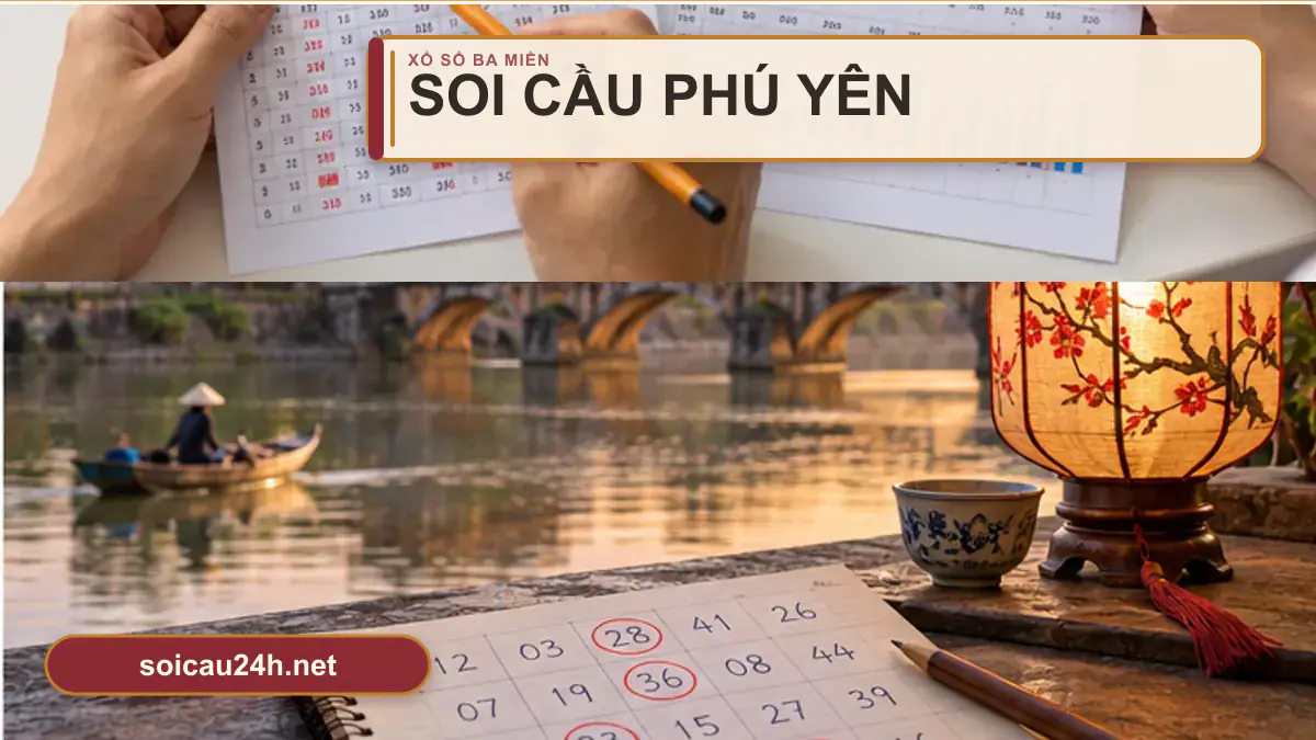Minh họa dự đoán XSPY - Soi cầu xổ số Phú Yên theo phong cách xổ số Việt Nam.