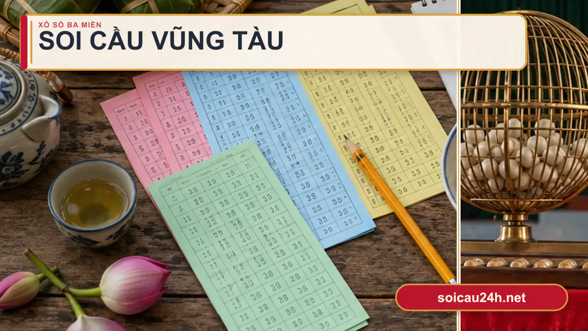 Minh họa dự đoán XSVT - Soi cầu xổ số Vũng Tàu theo phong cách xổ số Việt Nam.