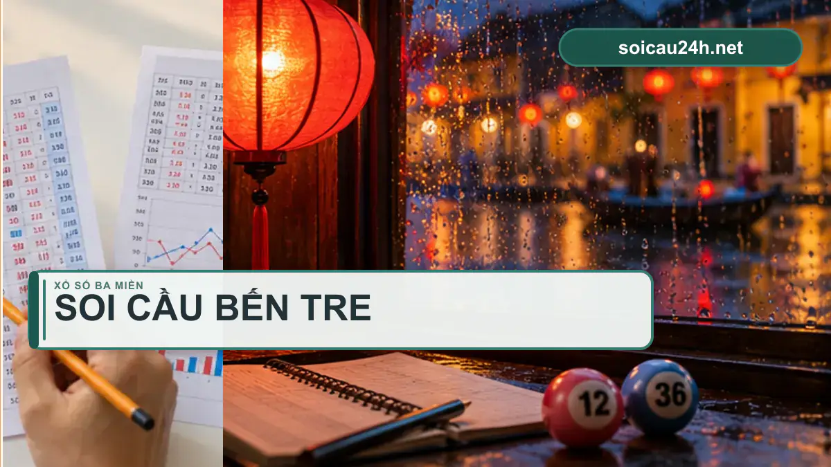 Minh họa dự đoán XSBTR - Soi cầu xổ số Bến Tre theo phong cách xổ số Việt Nam.