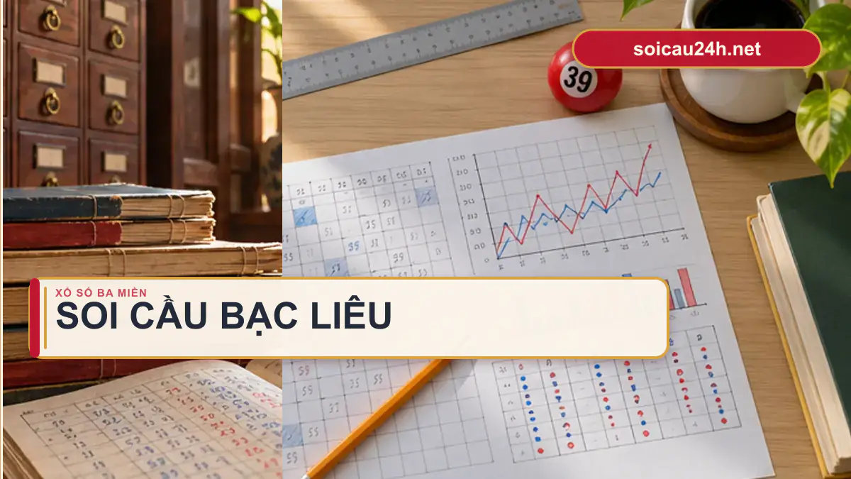 Minh họa dự đoán XSBL - Soi cầu xổ số Bạc Liêu theo phong cách xổ số Việt Nam.