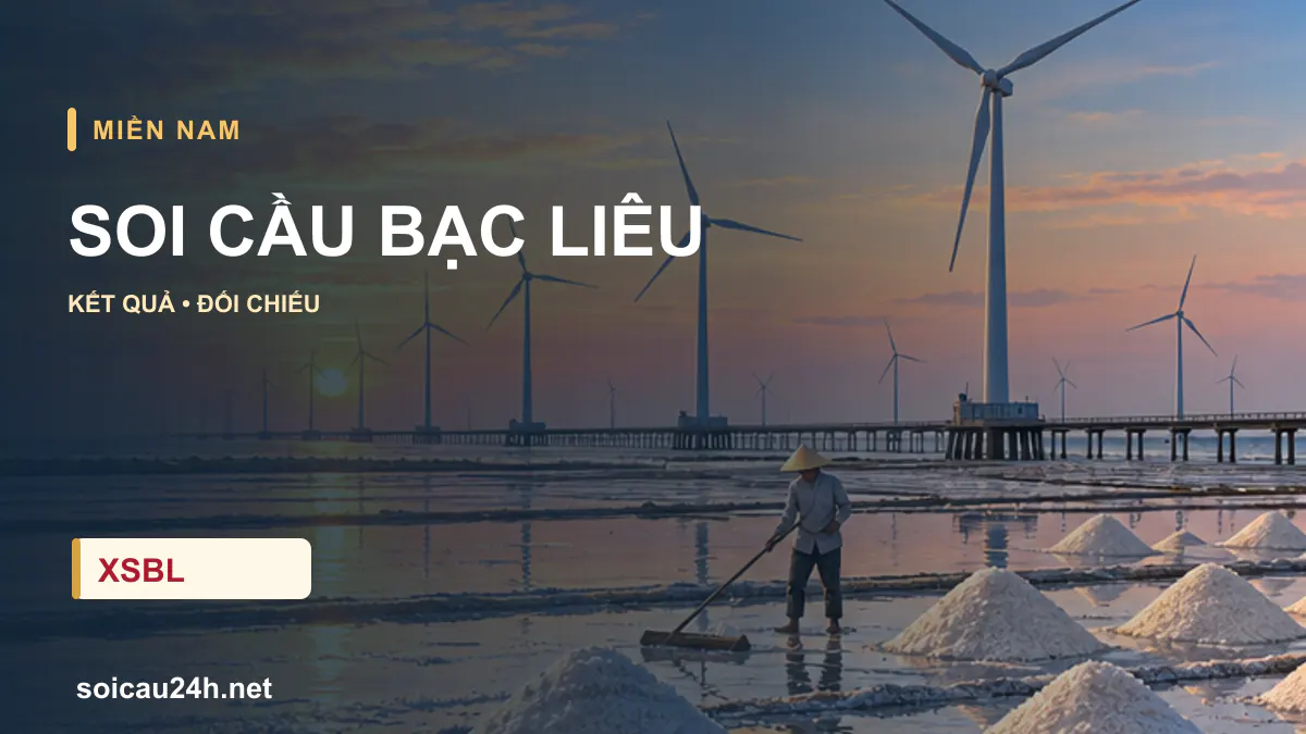 Cảnh BẠC LIÊU minh họa bài soi cầu xổ số địa phương.