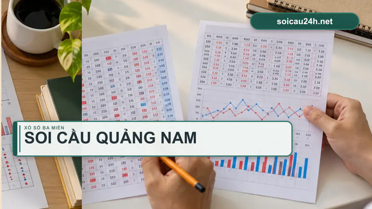 Minh họa dự đoán XSQNA - Soi cầu xổ số Quảng Nam theo phong cách xổ số Việt Nam.