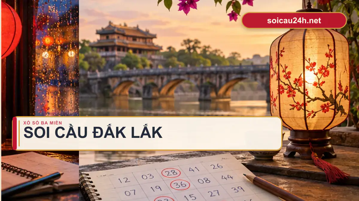 Minh họa dự đoán XSDLK - Soi cầu xổ số Đắk Lắk theo phong cách xổ số Việt Nam.