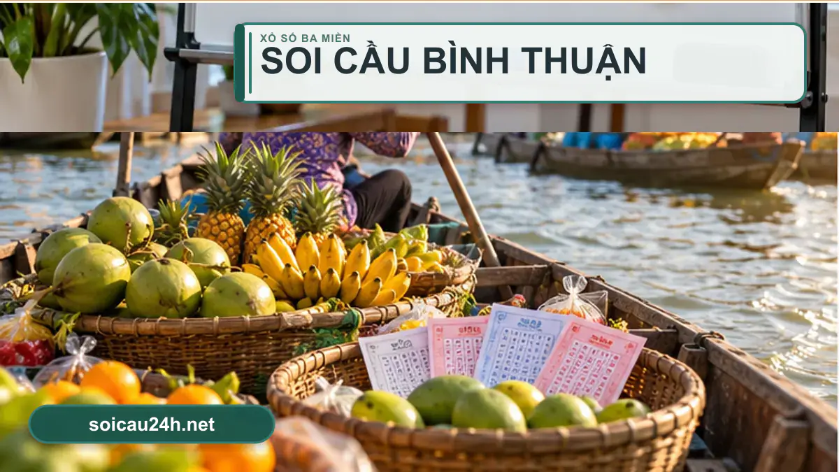 Minh họa dự đoán XSBTH - Soi cầu xổ số Bình Thuận theo phong cách xổ số Việt Nam.