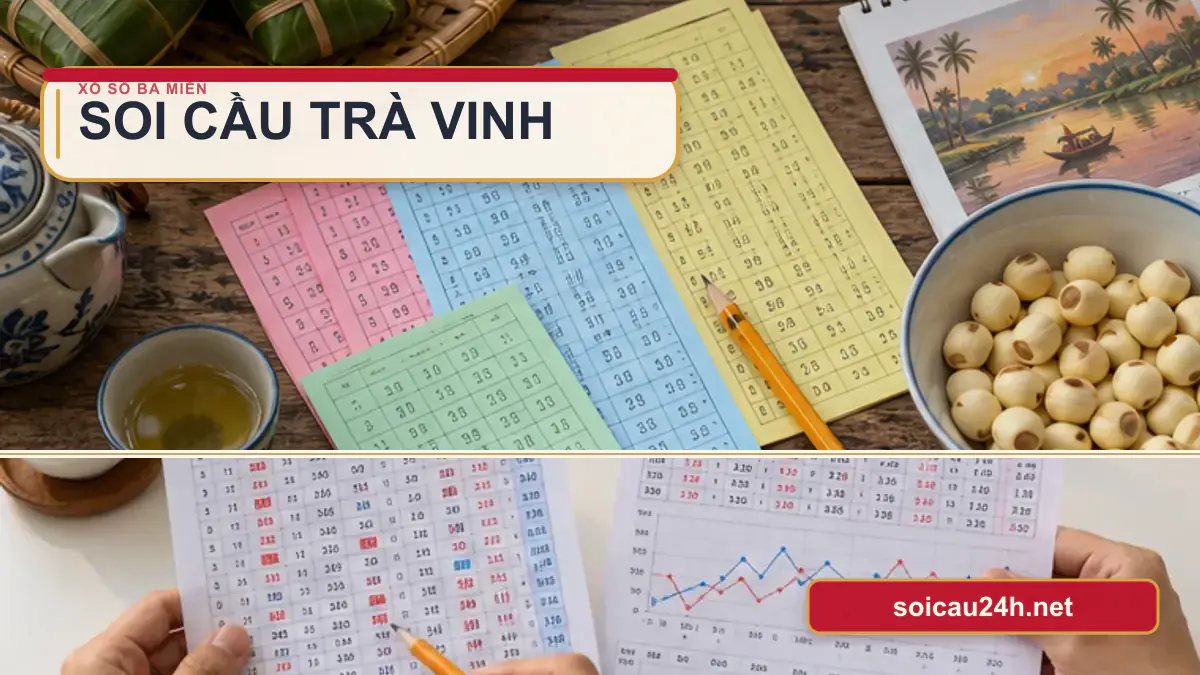 Minh họa dự đoán XSTV - Soi cầu xổ số Trà Vinh theo phong cách xổ số Việt Nam.