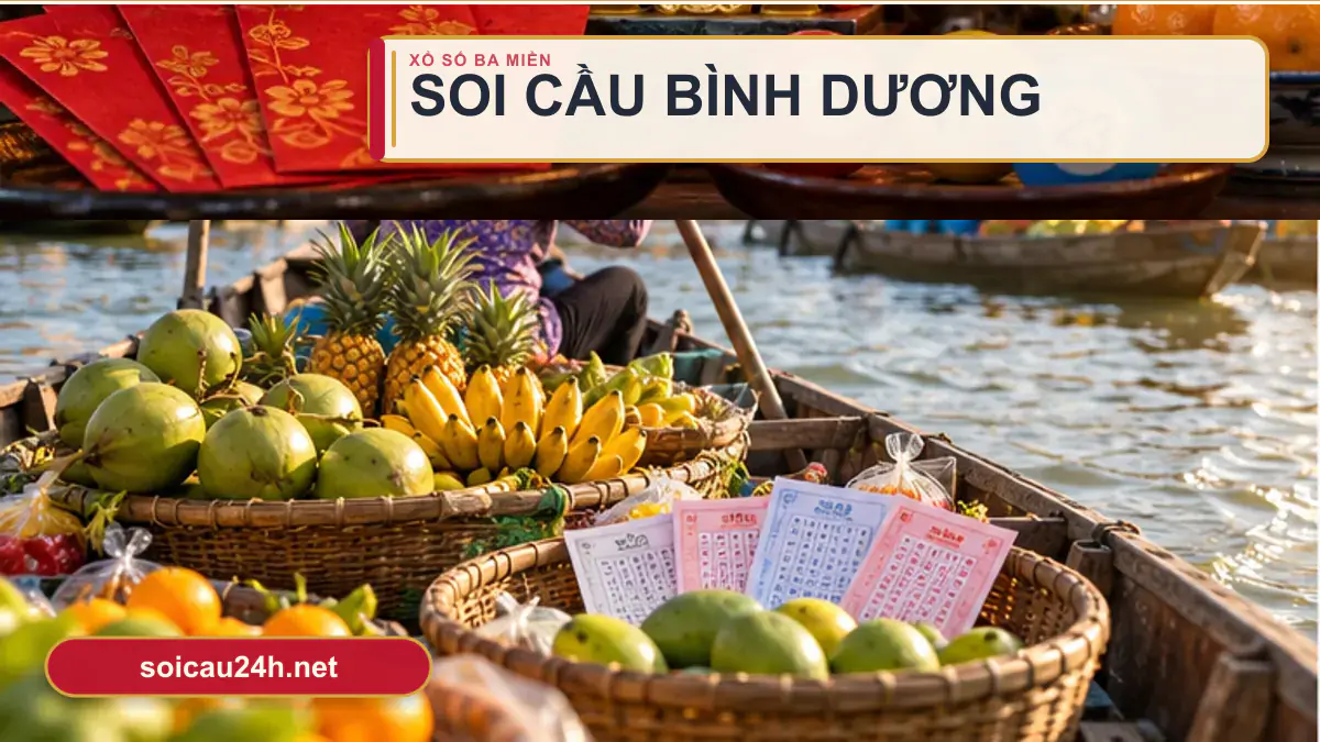 Minh họa dự đoán XSBD - Soi cầu xổ số Bình Dương theo phong cách xổ số Việt Nam.