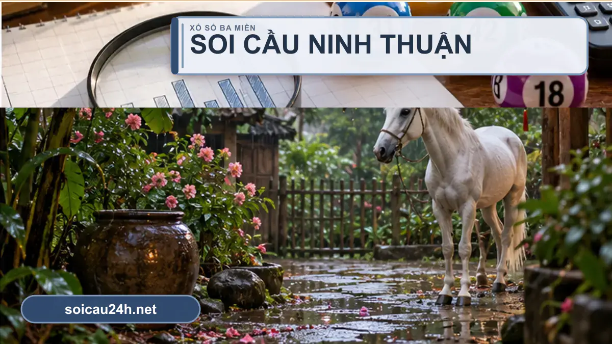 Minh họa dự đoán XSNT - Soi cầu xổ số Ninh Thuận theo phong cách xổ số Việt Nam.