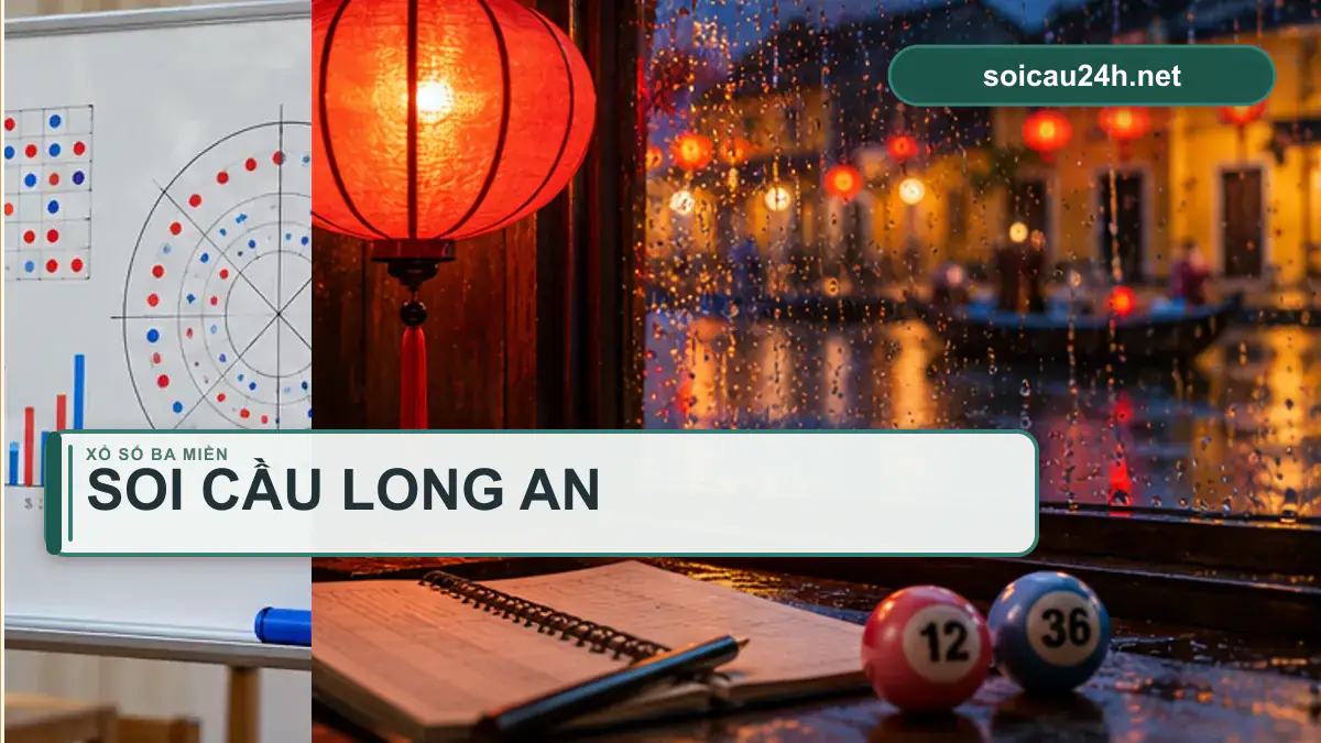 Minh họa dự đoán XSLA - Soi cầu xổ số Long An theo phong cách xổ số Việt Nam.
