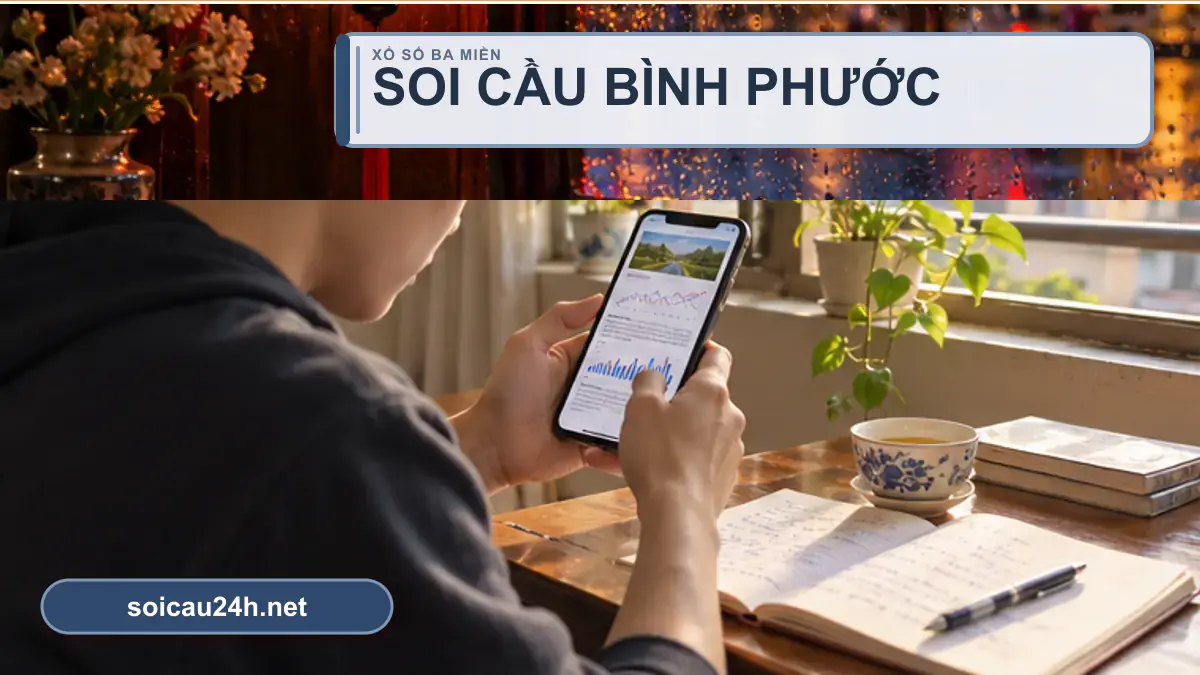 Minh họa dự đoán XSBP - Soi cầu xổ số Bình Phước theo phong cách xổ số Việt Nam.