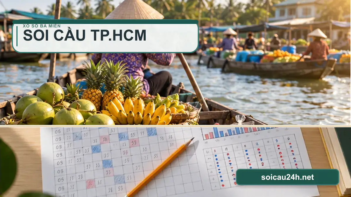 Minh họa dự đoán XSHCM - Soi cầu xổ số TP.HCM theo phong cách xổ số Việt Nam.