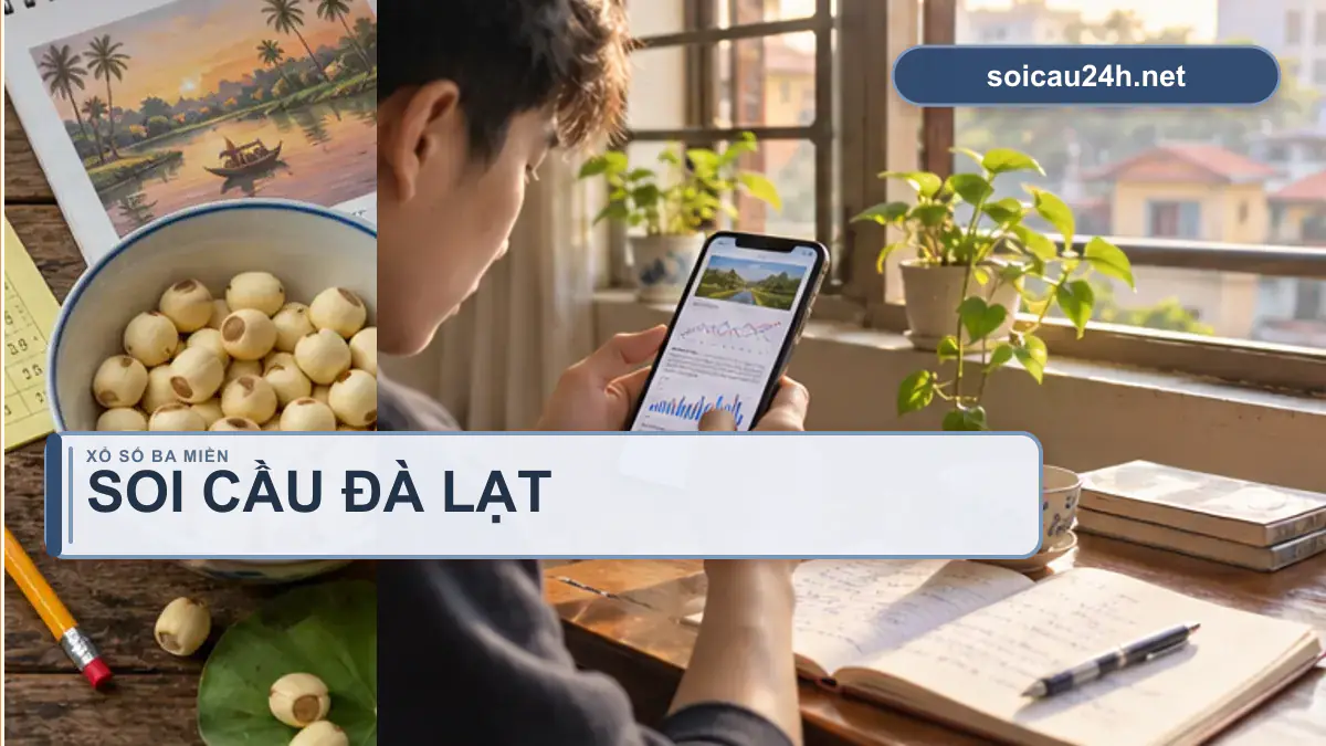 Minh họa dự đoán XSDL - Soi cầu xổ số Đà Lạt theo phong cách xổ số Việt Nam.