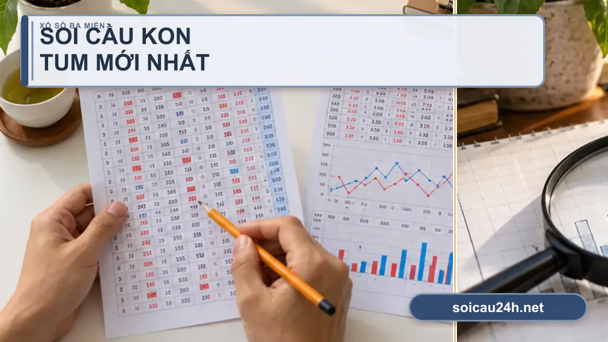 Minh họa dự đoán XSKT - Soi cầu xổ số Kon Tum mới nhất theo phong cách xổ số Việt Nam.