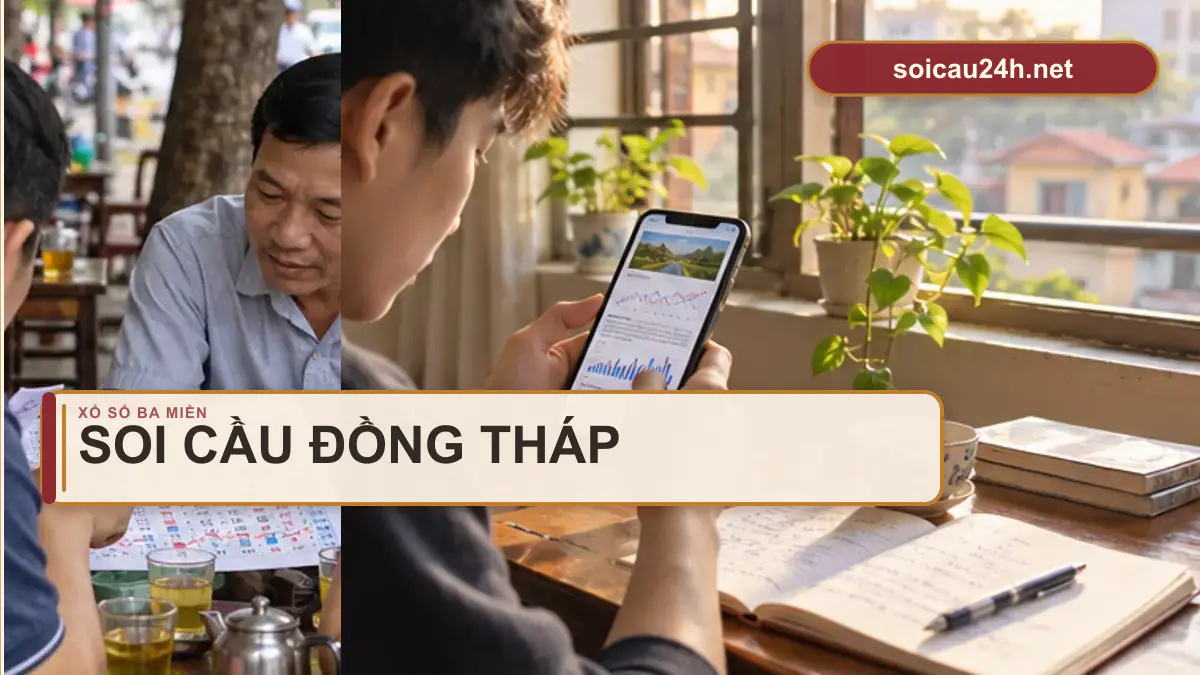 Minh họa dự đoán XSDT - Soi cầu xổ số Đồng Tháp theo phong cách xổ số Việt Nam.