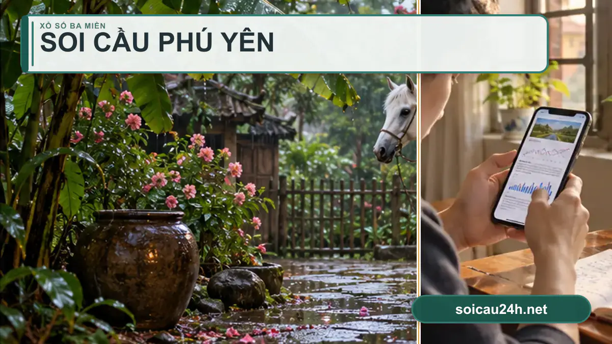 Minh họa dự đoán XSPY - Soi cầu xổ số Phú Yên theo phong cách xổ số Việt Nam.